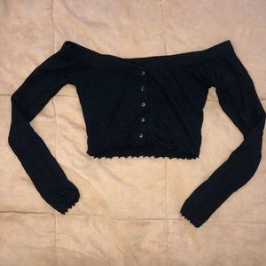 Off the Shoulder Crop Top